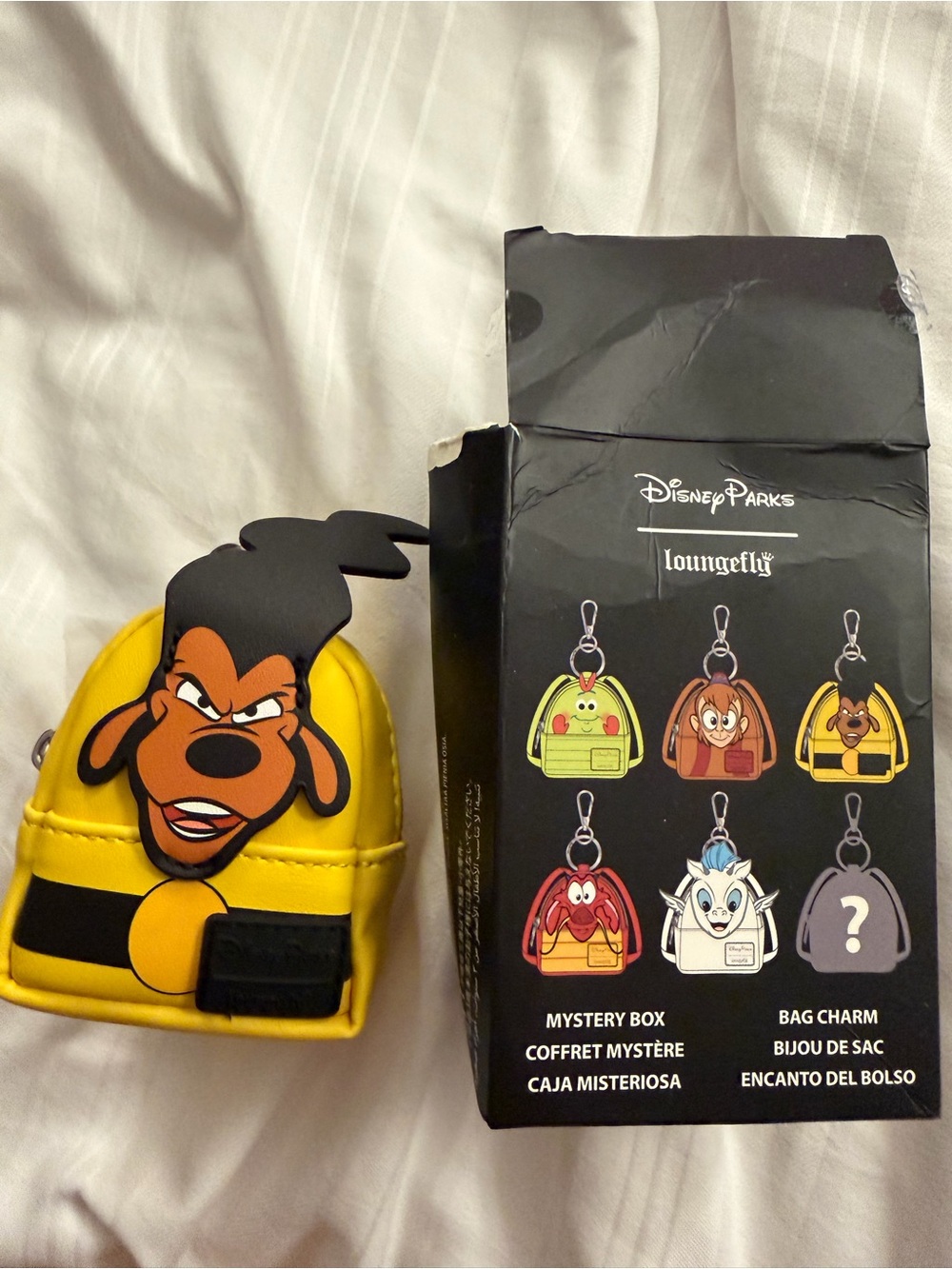 Disney Powerline Yellow loungefly Mini Backpack Bag Charm